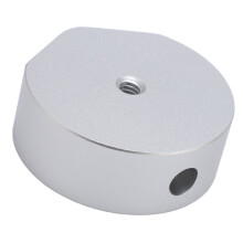 Satelliten-Stativadapter 1/4-Zoll silbernes Aluminium