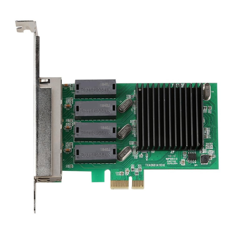 Pcie 4 Port Gigabit Network Card 1000Mbps Rj45 Lan Adapter Network Controller 9323874120287