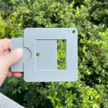 2pcs View Finder with Sliding Mechanism for Painting and Photography, ABS, 97x97mm
