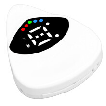 High Sensitivity 12 Tone Electronic Guitar Tuner with LED Light, ABS, Built-in CR2016 Battery