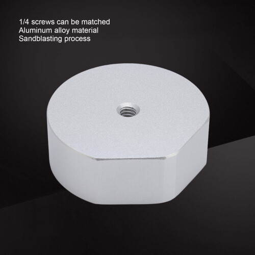 Universal Aluminum Satellite Tripod Mount Adapter 1/4 Inch Silver 2
