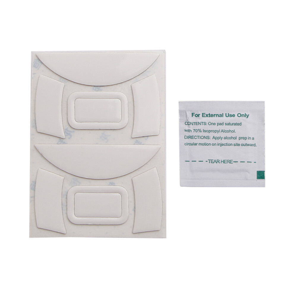 2Set Curved Edges For Deathadder Essential 2000 Mouse- White 7704000194884