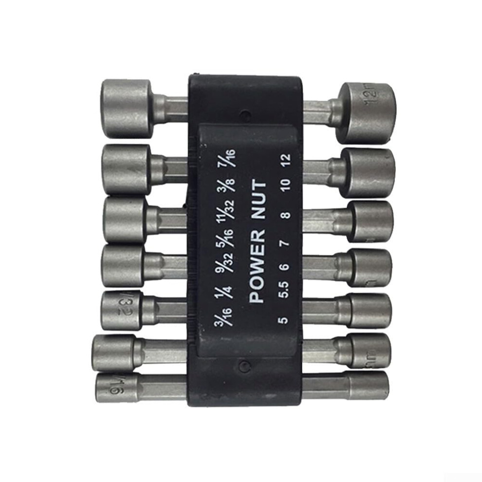 Metric Magnetic Hex Nut Driver Bit Set 14 Piece With Wrench Extension For Powerful Drills 9067246026035