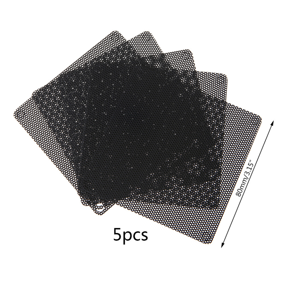80 Mm Dust Filter Computer Fan Filter Cooler Pvc - Black 7704000195164