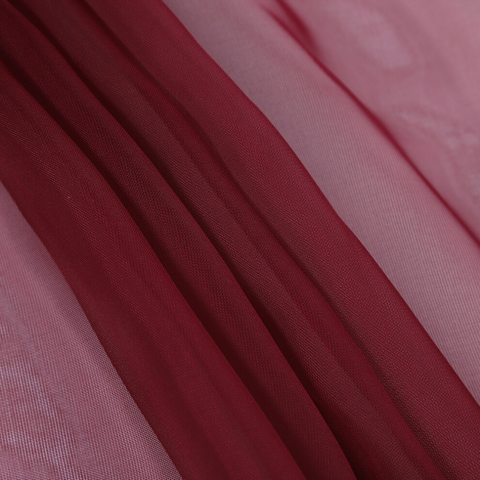 Sheer Window Curtain for Bedroom Balcony 270x100cm Wine Red-image-OPC-PN6Q8S2-NEW