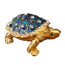 Decoratieve schildpadden sieraden organisatoren antieke-Blauw