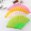 Chinese Folding Fan Retro Handheld Fan Plastic Folding Hand-Red 6