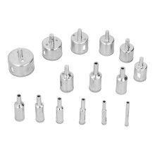 15 Stück Diamantbohrer-Set, 6-50mm Schleif- und Carbonstahl-Lochsaege