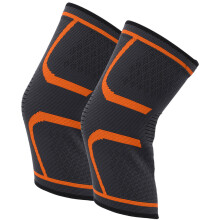 Orange Knee Support Braces for Running Cycling Sport L(M,XL)