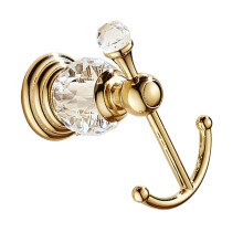 Durable Zinc Alloy Wall Hook With Crystal Accent For Kitchen