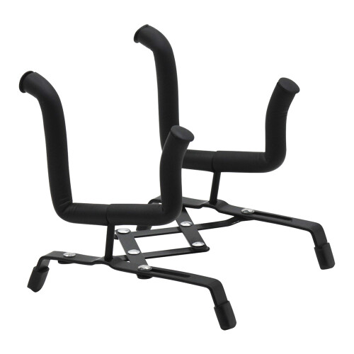 Universal Foldable Ukulele & Violin Stand Adjustable Metal Holder Black 1