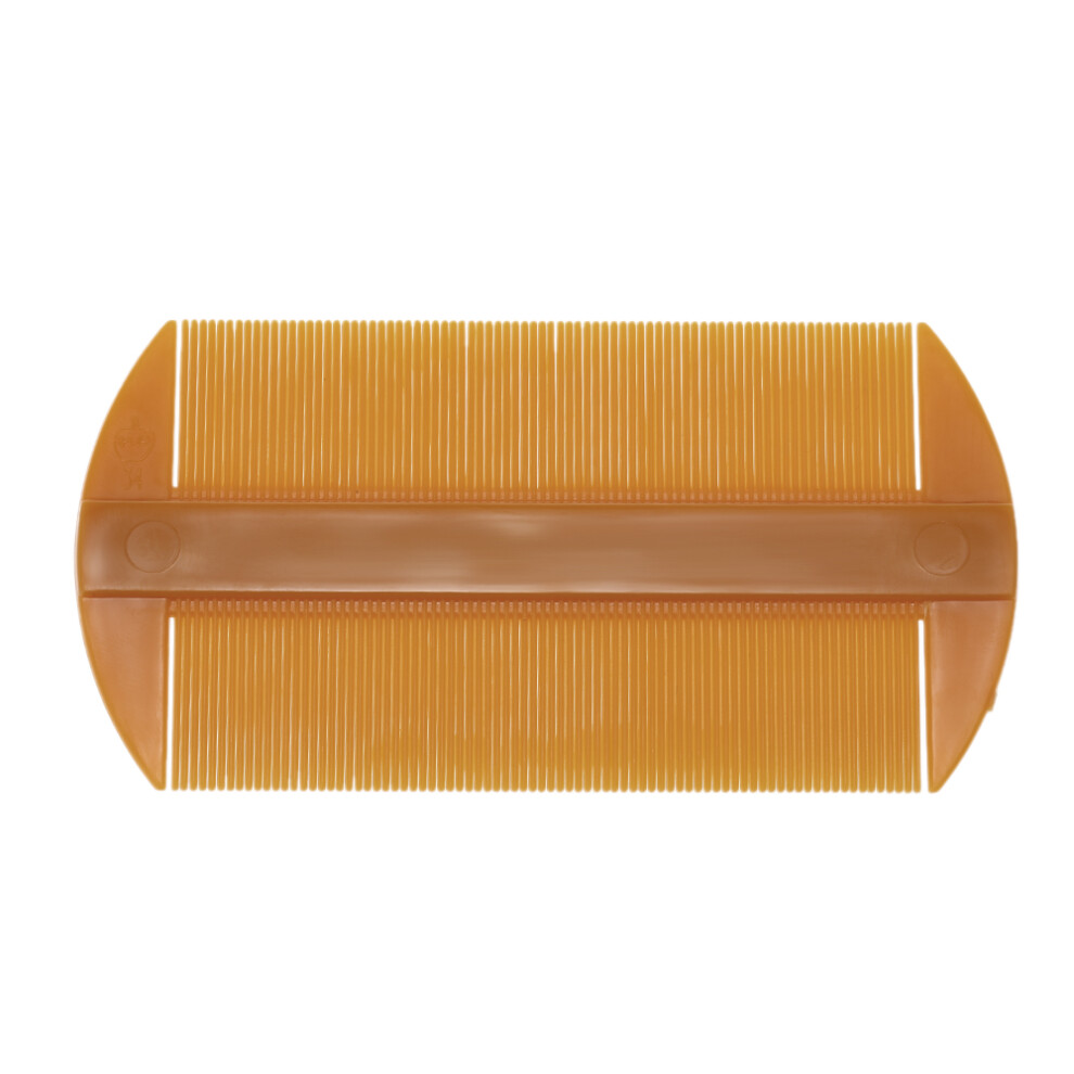 Double-Edged Plastic Hair Comb for Head Care, Beard & Pet - Brown