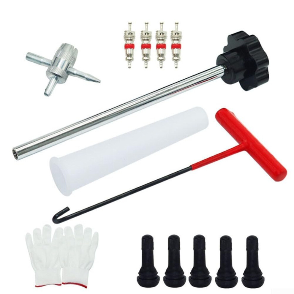 Tire Valve Tool Kit 13Piece Valve Stem Core Removal Tools For Cars, Trucks, Motorcycles And Atvs, 11.3Mm Rim Holes 9323874125510