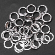100# Messing-Ösen 100 Stk 4 mm silberfarben für Leder