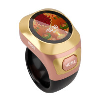 Multiple Mode Color Digital Counter Adjustable Rings-Pink