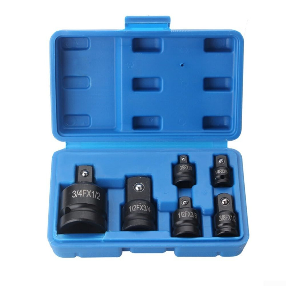 Socket Converter Set Six Adapters Professional Grade Blue For Automotive Fits Common Drive Sizes 9067246026806