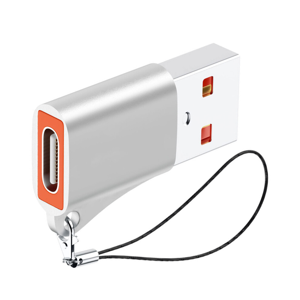 Metal Usb3.0 Male To Type C Female Converter Featuring- Silver 7754000537099