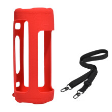 Travel Silicone Carrying Case Portable Bluetooth-compatible-Red