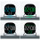 Plastic LED Clock With Double Alarm Soft Glows Nightlight-05 7