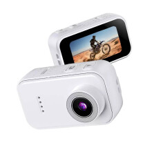 2K Thumb Sized Action Camera 130 Wide Angle Magnetic-White