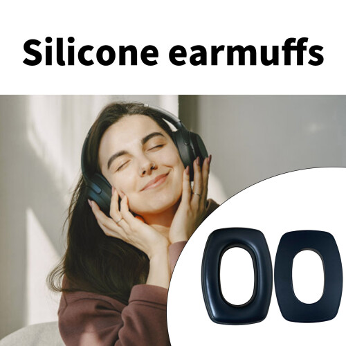 Earpads Ventilated Hearing Protector-Grooved silicone 1 2