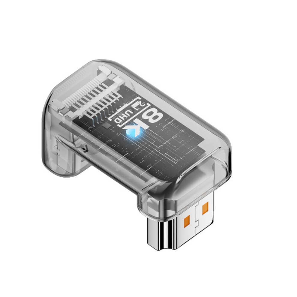 Right Angle Hdtv Female To Male Adapters-Transparent 284T 7696000396132