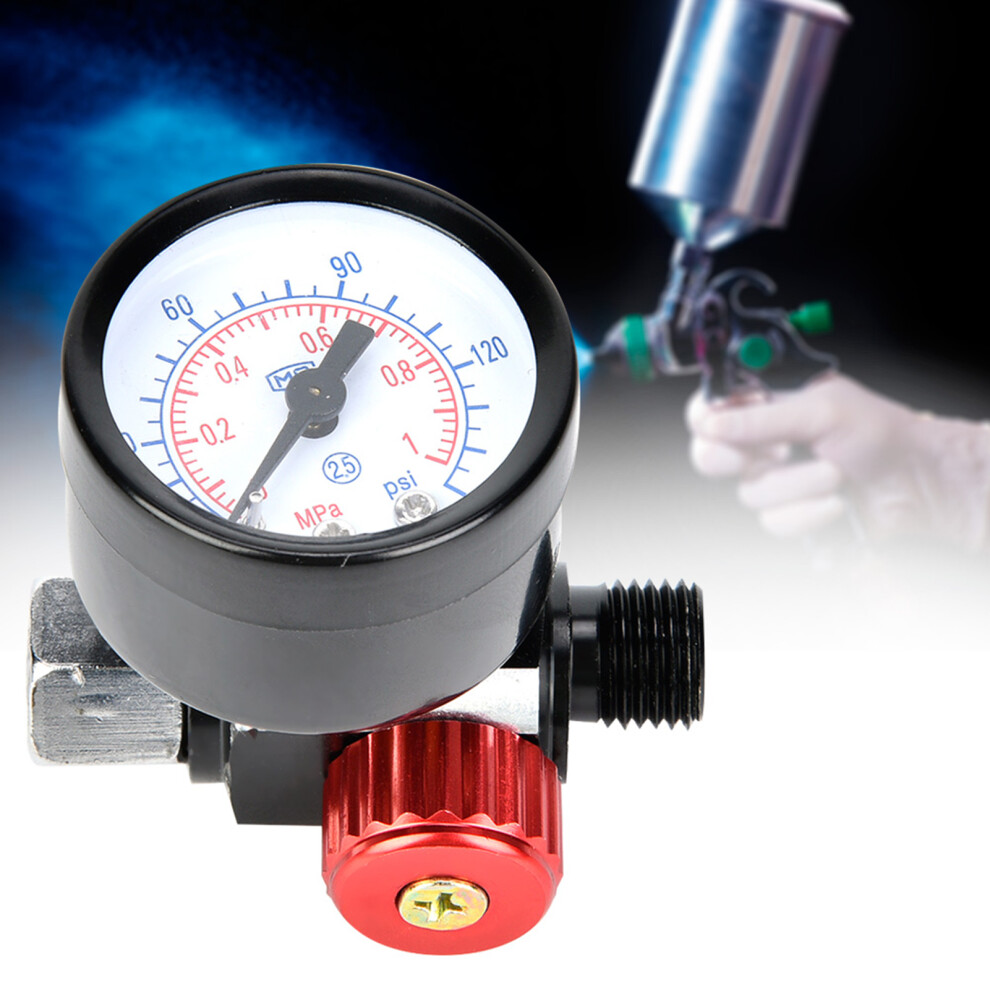 Aluminium Alloy Air Regulator - 1/4In Bsp Thread For Spray Guns 6921363653259