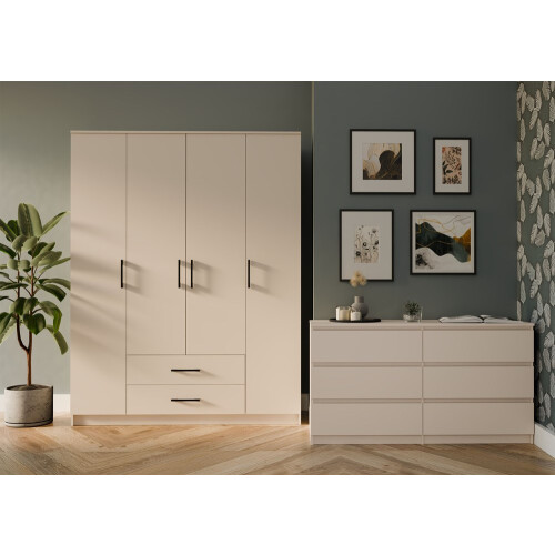ROMANA wardrobe 160x205 Cashmere without mirror 1
