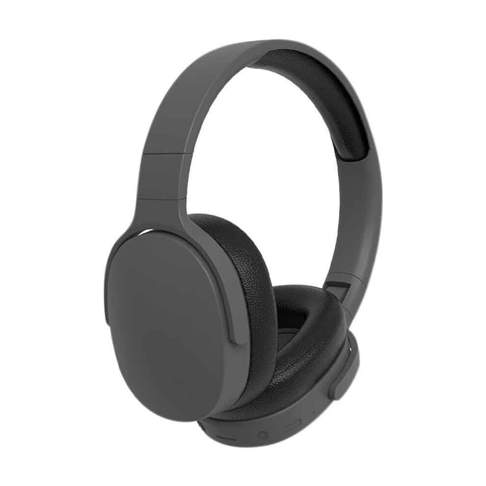Bluetoothcompatible Wireless Overear Headphones With Mic, 22Hour Battery, Noisecancelling, Foldable, Gray 9339159392331