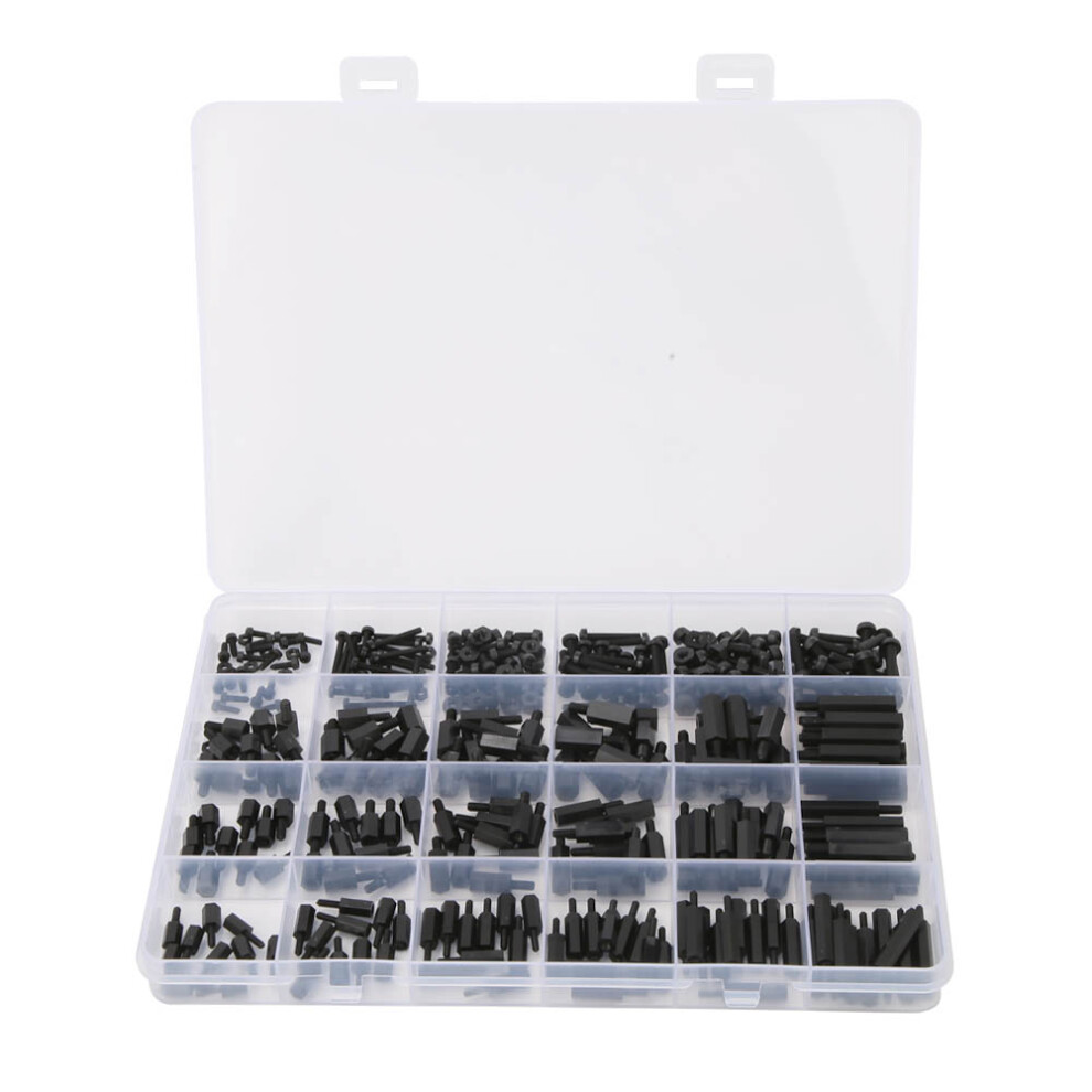 Black Nylon Female Hex Standoff Kit M2/M2.5/M3 For Electronics Durable Spacers 4651363653745