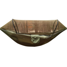 Hamock 260x140 Cm Portable Hammock With Spacious Net, Tree Straps And Adjustable Loops, Double Or Single Garden Hammock