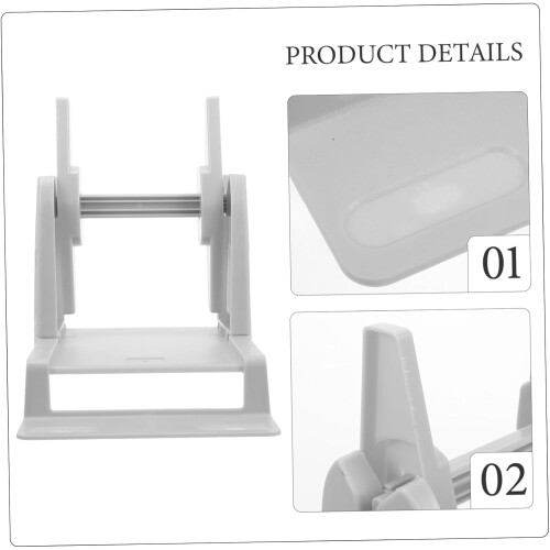Thermal Label Holder Stand For Barcode Printers, Manual Label Rack Organizer, Easy Assembly, Desktop Printer Compatible 1