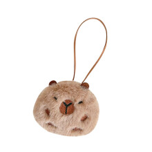 Capybara Phone Charm, Plush Capybara Keychain, Backpack Pendant Decoration, Cute Animal Bag Charm For Boys And Girls