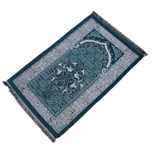 Elegant Chenilles Accent Rug Slip Resistant Backing-Ink green