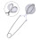4pcs Teas Steeping Ball with Handle Fine Mesh Strainer For 7