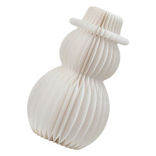 Honeycomb Snowman Christmas Ornament For Seasonal-White small