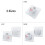Damage Release Adhesive Wall Hook for-M Semi circular 3