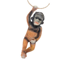 Monkey Hanging Miniature Sculpture Resins Animal Decorative-A