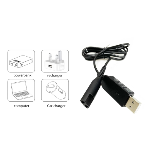 Συμβατό με το καλώδιο φόρτισης USB 12V της σειράς ξυριστικών μηχανών Braun 3/5/6/7/8/9 Α 2