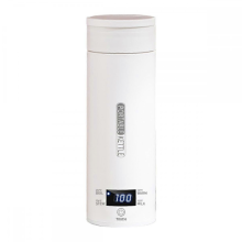 Chaleira elétrica portátil pequena para viagem, ideal para chá e café, feita em aço inoxidável 304 com visor LCD (EUA).