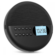 Tragbarer CD-Player, Bluetooth-CD-Player mit Lautsprechern, wiederaufladbarer CD-Player, ASP-LCD-Display mit A