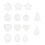 Set of 10 Transparent Candy Jar Multipurpose-Egg shape 8cm 2