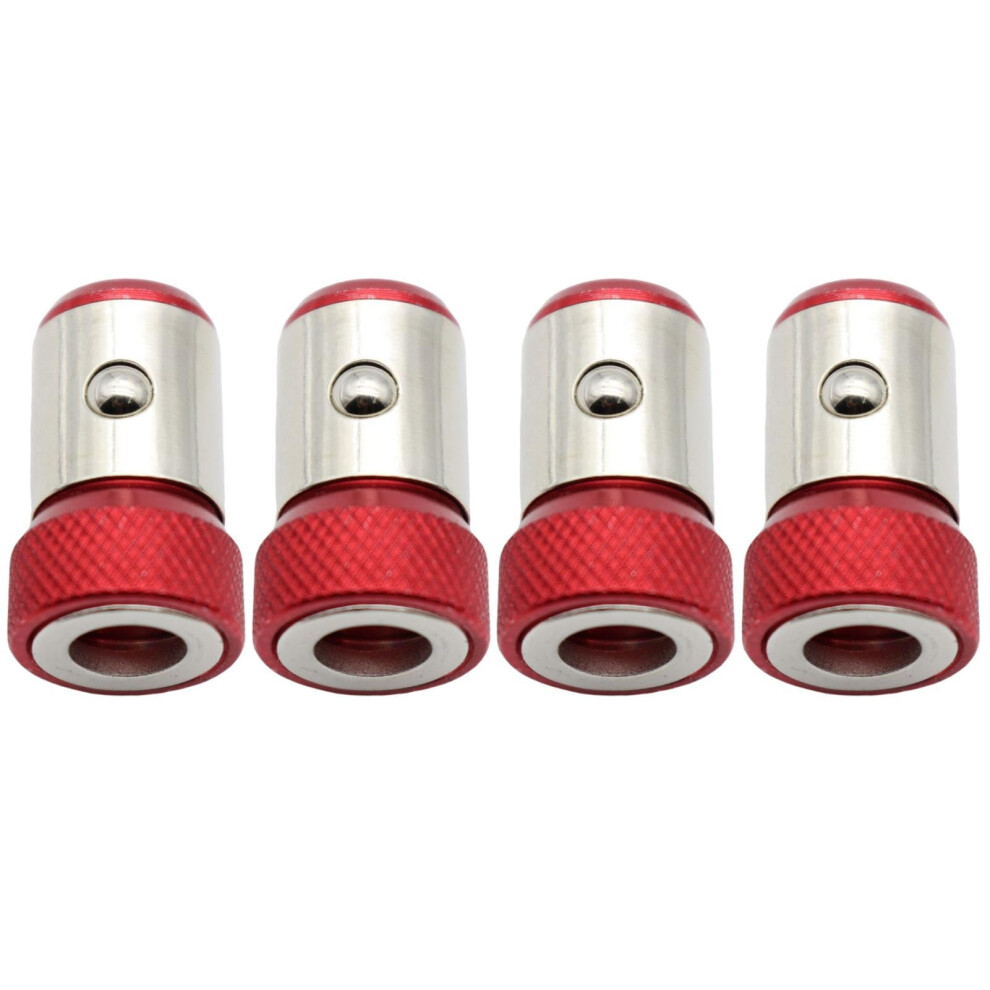 Magnetic Ring For Driver Bits, Antislip, Metal Reinforcement, Red, Compatible With Most Driver Bit Sets 9323874131511