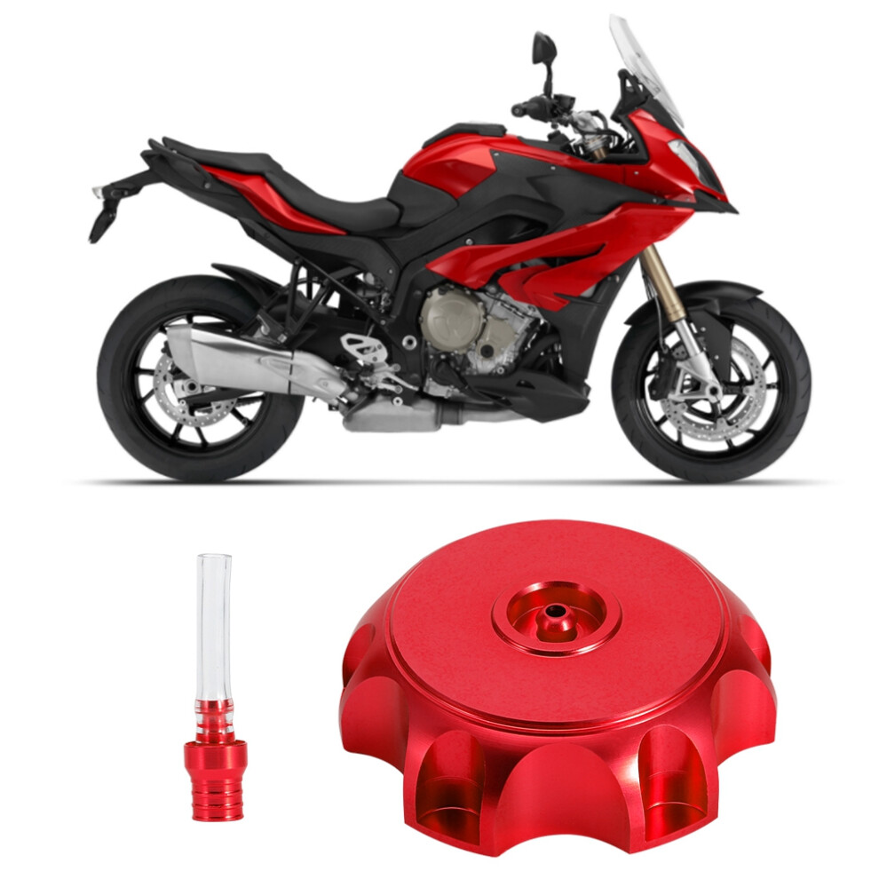 Cnc Aluminum Gas Fuel Tank Cap With Breather Vent - 51-54Mm Fit Red 4661363659869