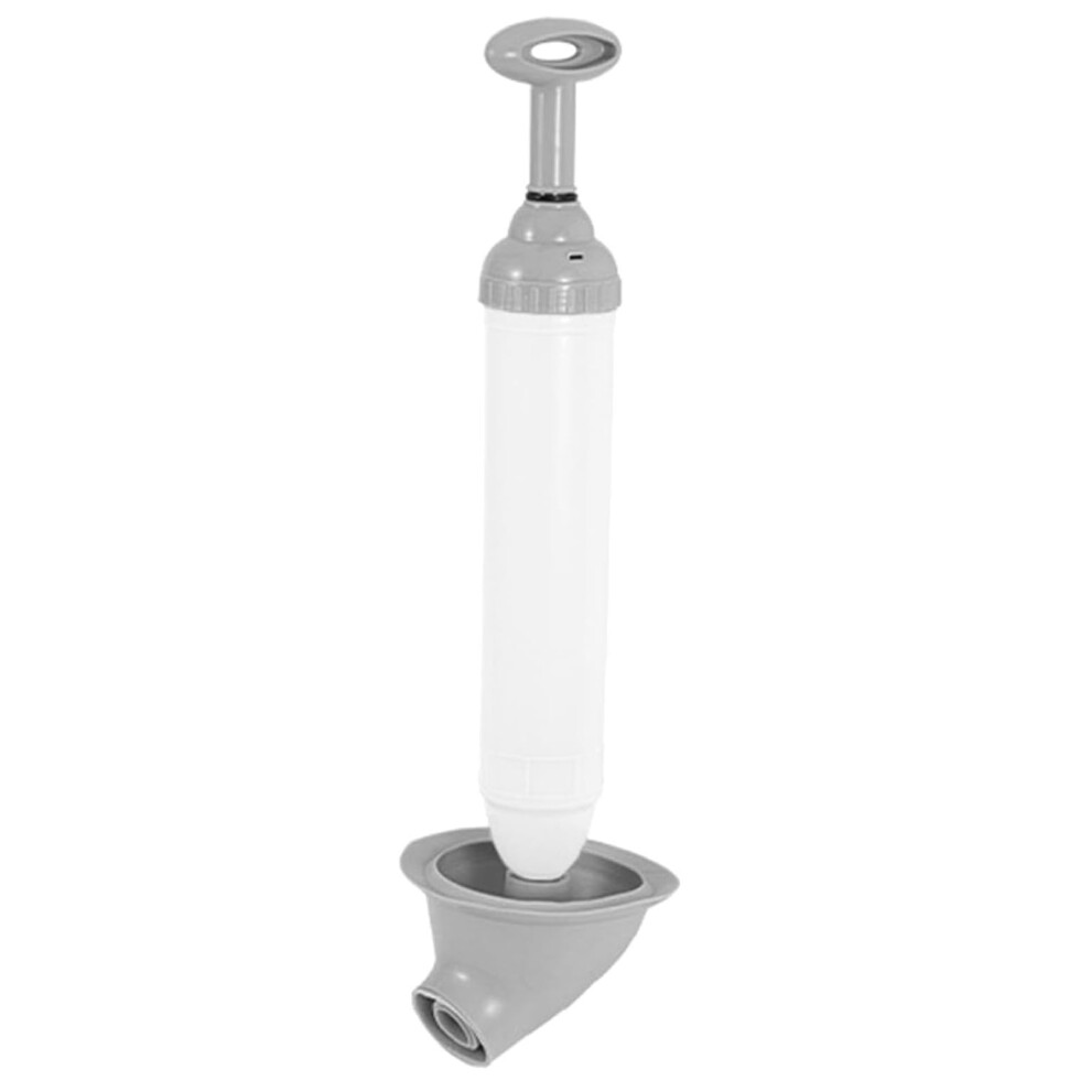 Toilet Plunger Drain Cleaner Pressure Suction Power Easy Care White 9339159396353