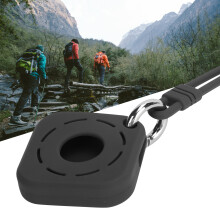 Silicone-Schutzhülle mit Handgelenkband für iOS-Standortgerät, Schwarz