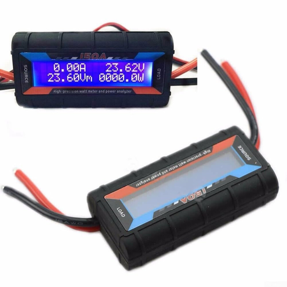 Lcd Wireless Battery Tester 60V 200A Digital Voltage Current Monitor Analyzer For Motor Battery Testing And Monitoring Blue 9339159396551