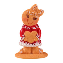 Gingerman hars ornament kerst beeldje decoratie-S Liefdeskonijn