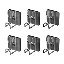 Drillless Wall Hook Practical Adhesive Bathroom Organizers-Gray