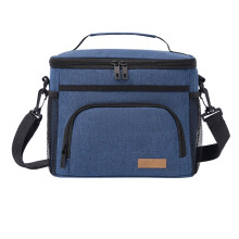 Lunch Bag Sturdy Water Resistant Oxford Cloth for Work-Blue